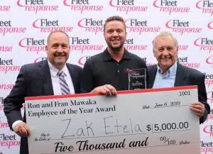 Zak Etela Awarded $5,000 Check as Employee of the Year